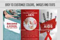 Day Of Fight With Aids Psd Brochure with Hiv Aids Brochure Templates