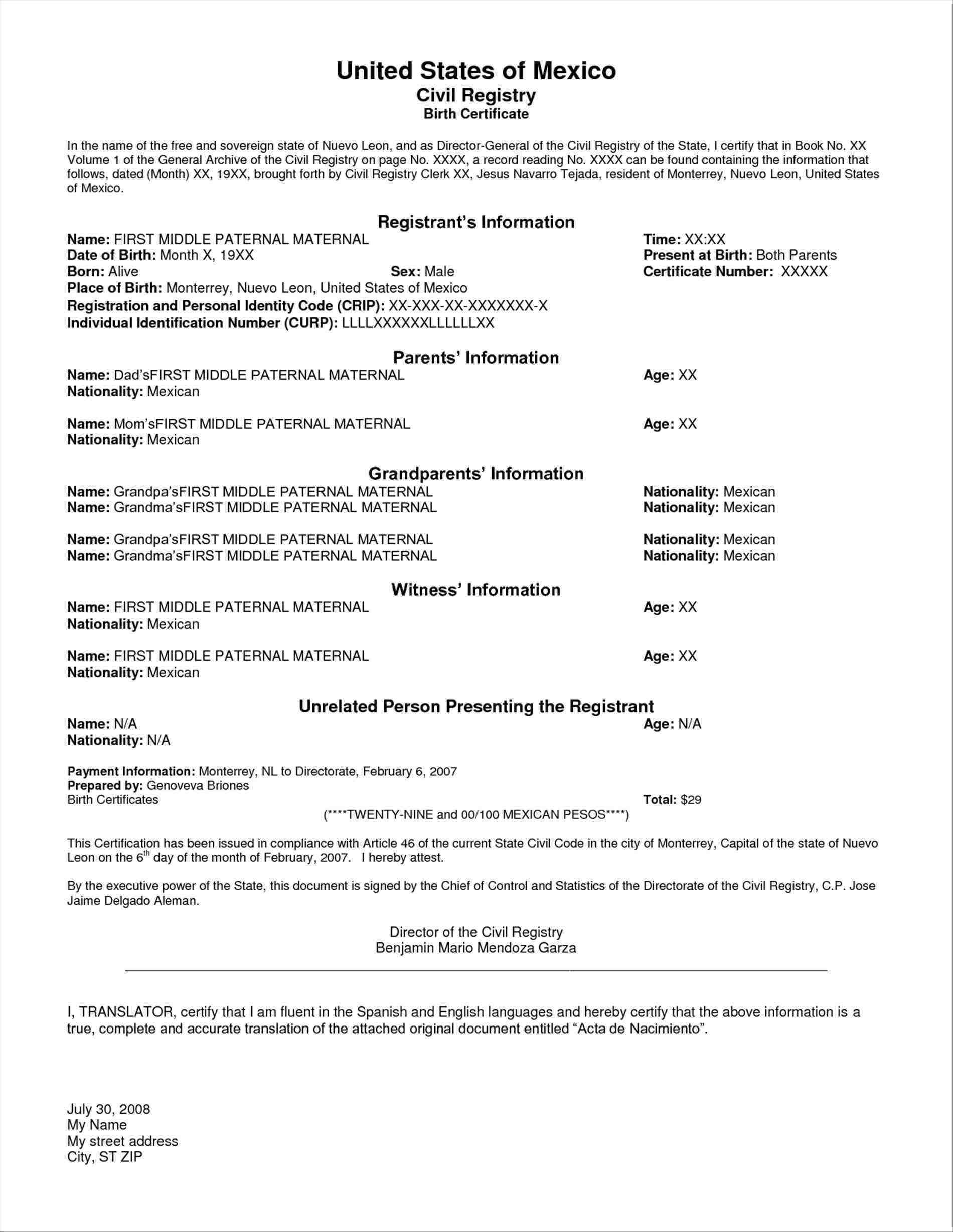 Death Certificate Sample Pakistan Archives Best Marriage In Marriage Certificate Translation Template