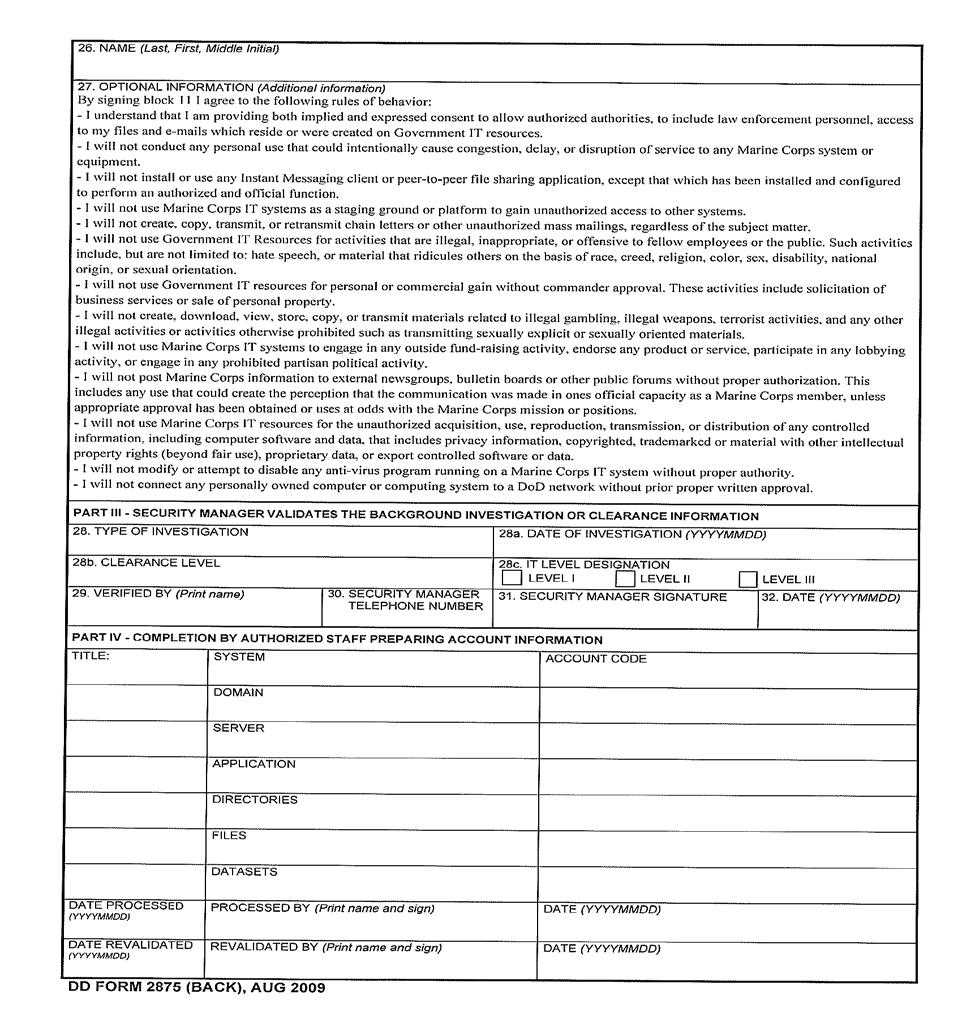 Department Of The Navy Headquarters United States Marine Regarding Dd Form 2501 Courier Authorization Card Template