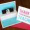 Diy Teacher Appreciation Pop Up Gift Card Holder – It's For Diy Pop Up Cards Templates