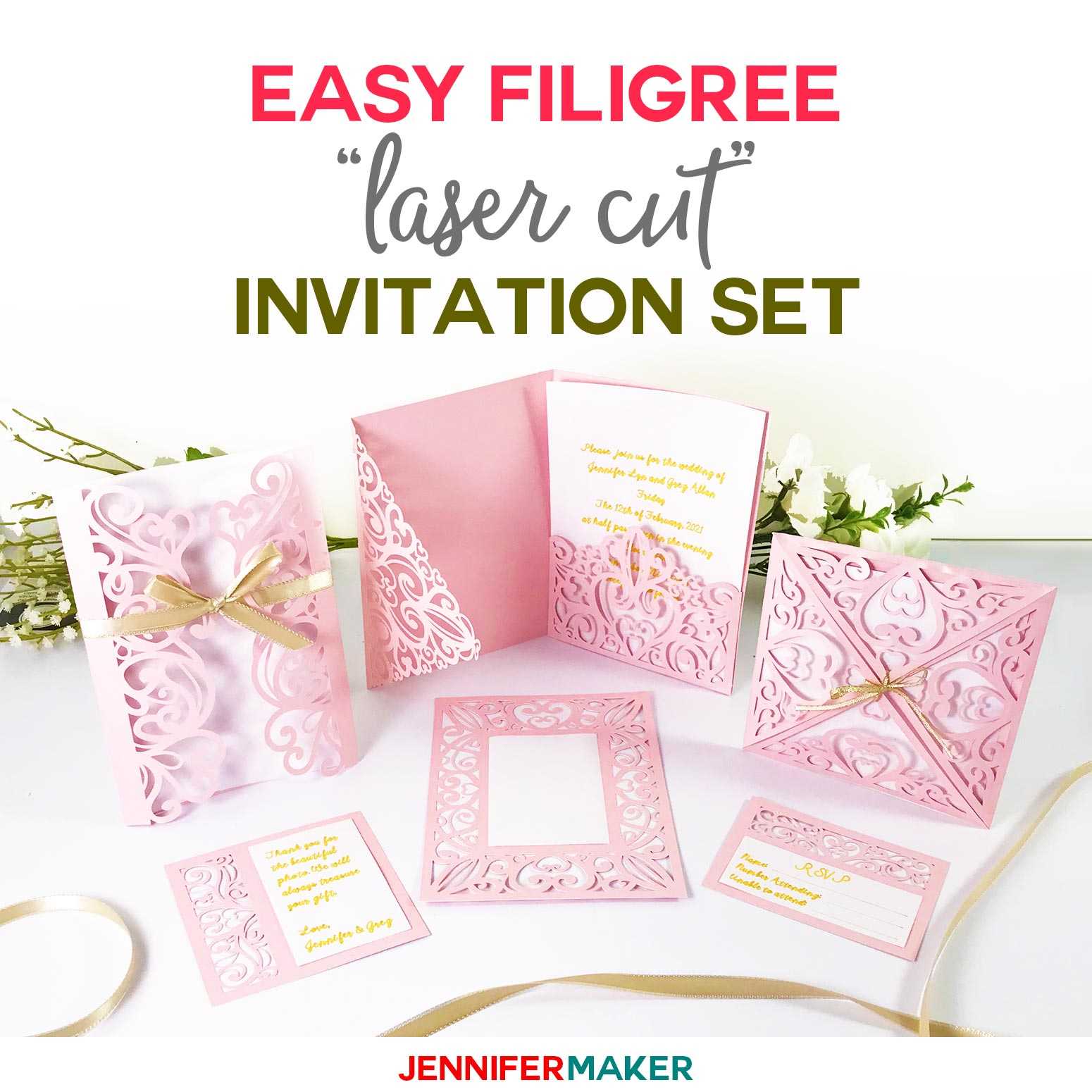 Diy Wedding Invitation Templates – Free "laser Cut" Set With Regard To Wedding Pop Up Card Template Free