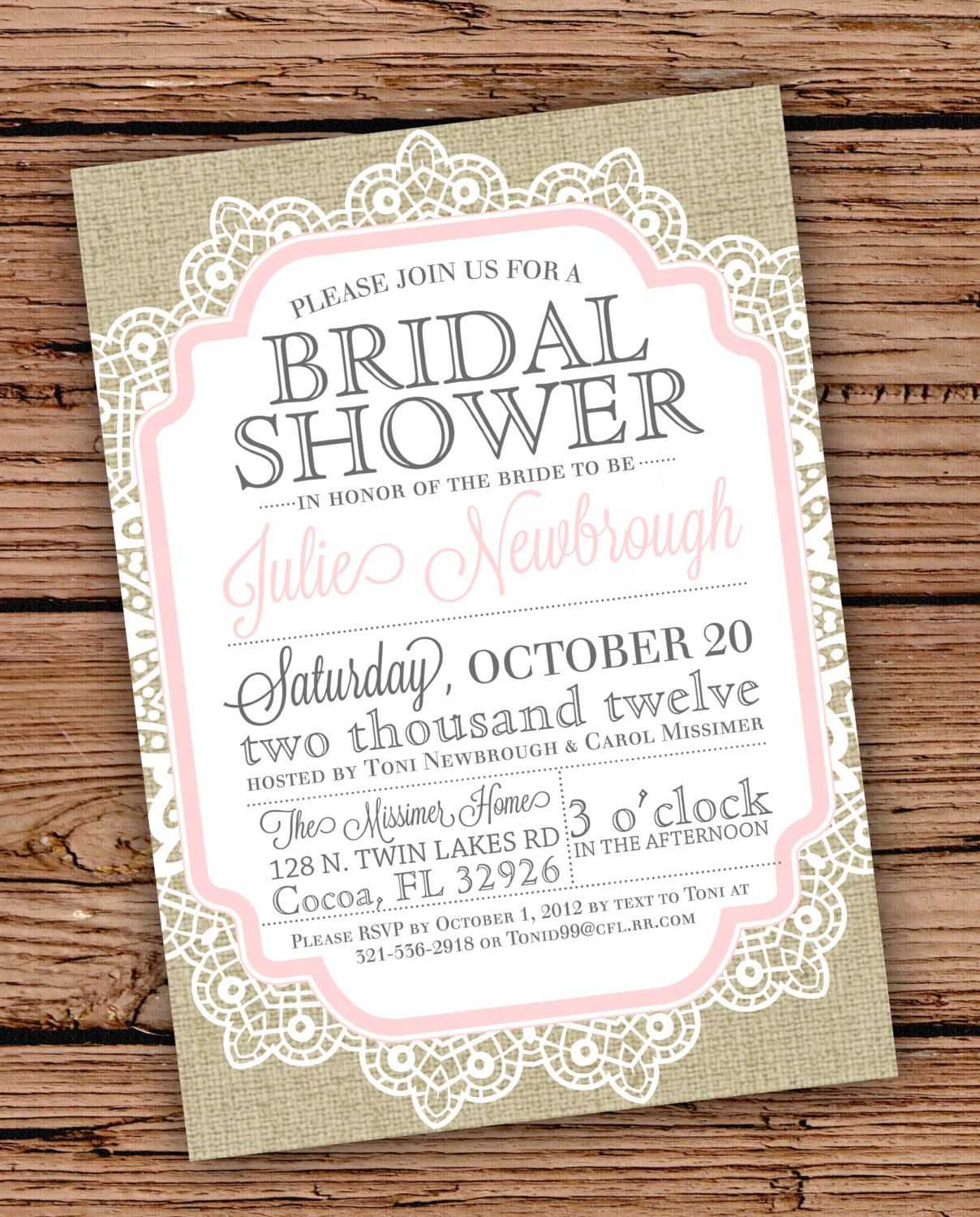 Diy Wedding Shower Invitations : Diy Bridal Shower Regarding Michaels Place Card Template