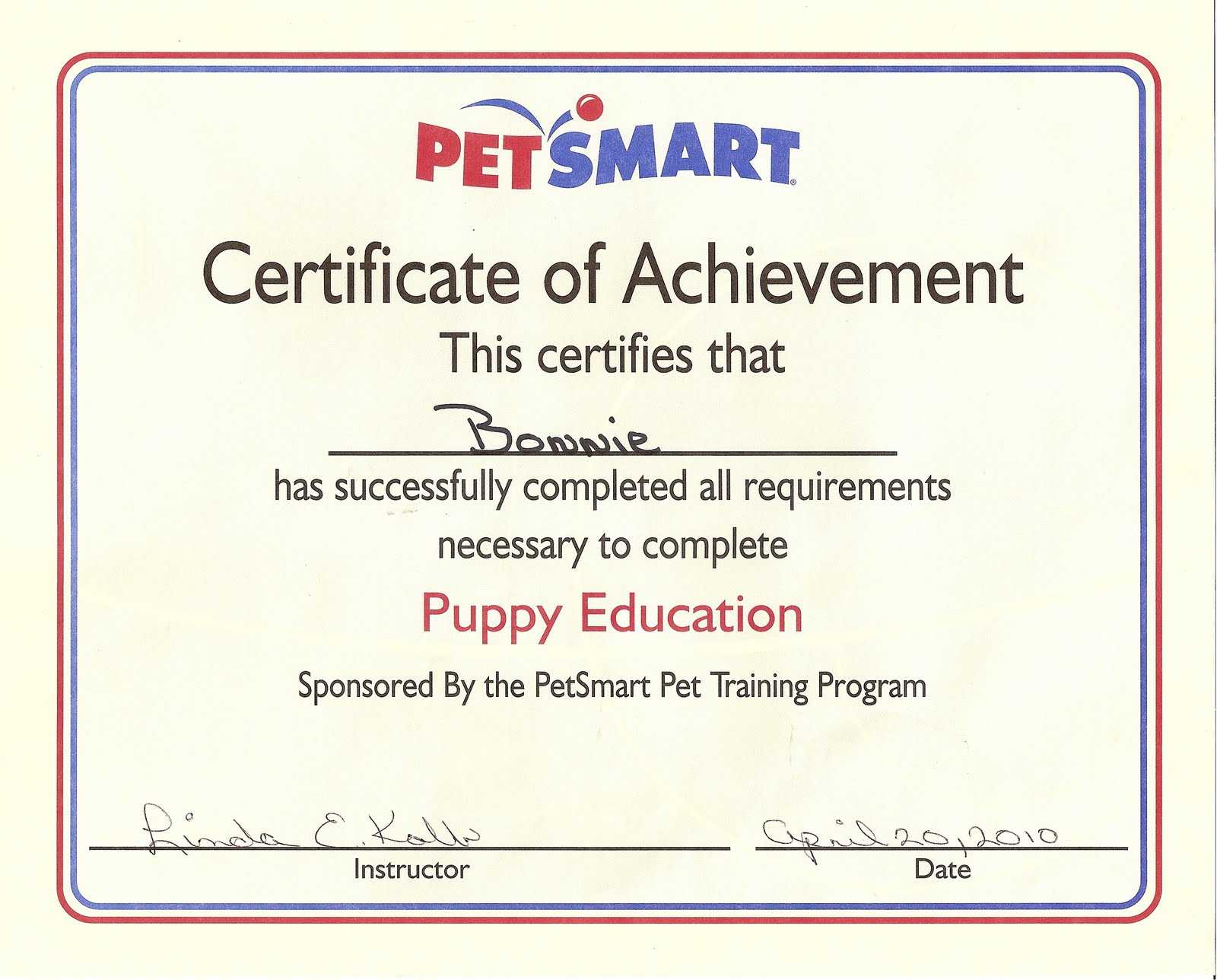 Dog Obedience Graduation Certificate ~ Get Dog Training Advise Within Service Dog Certificate Template