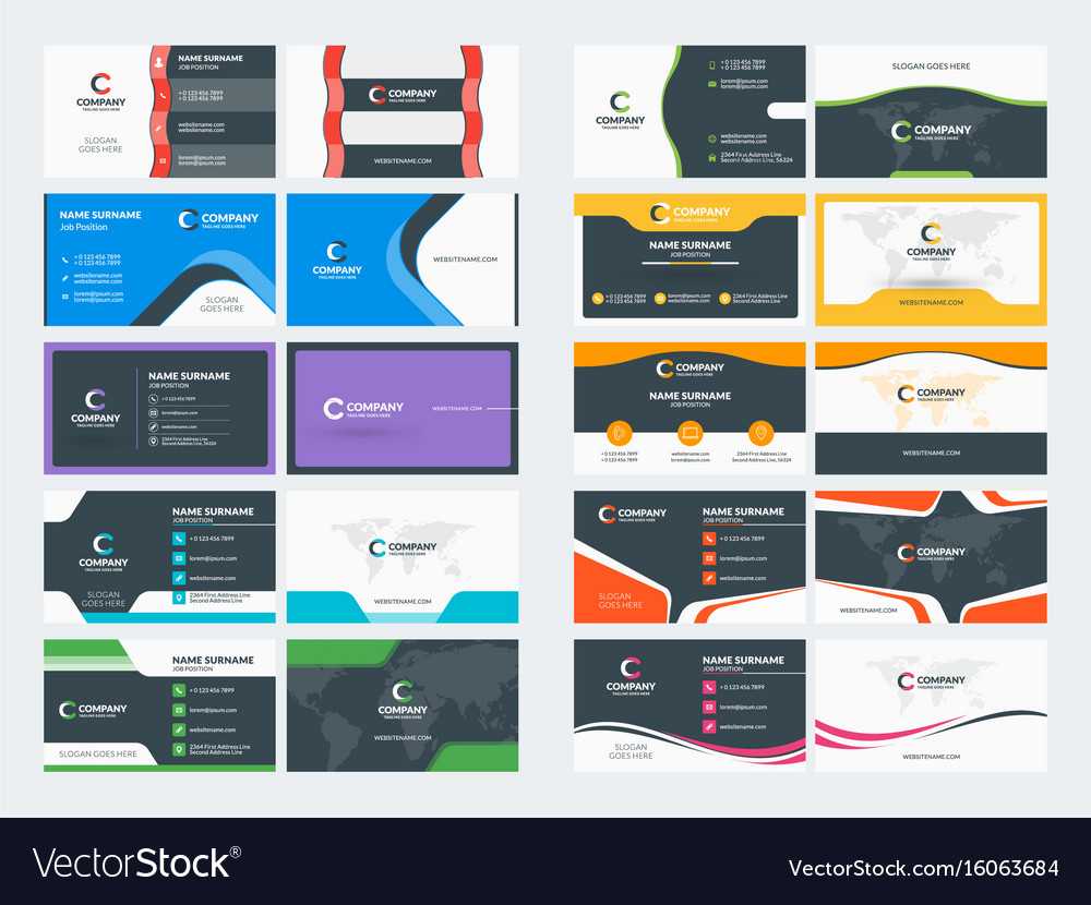 Double Sided Business Card Templates Stationery In Double Sided Business Card Template Illustrator