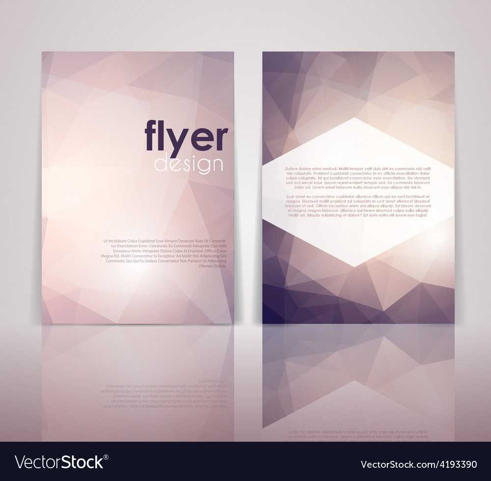 Double Sided Flyer Design Intended For One Sided Brochure Template