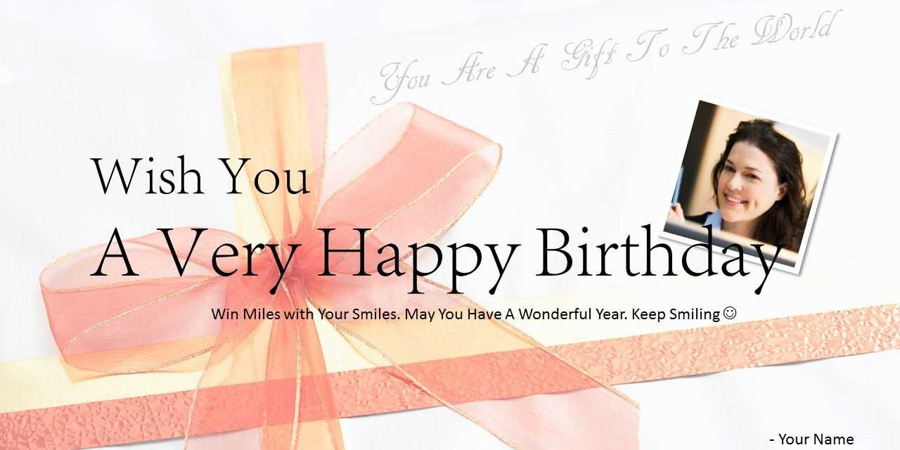 Download Free Happy Birthday Powerpoint Template Card With Regard To Greeting Card Template Powerpoint