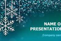 Download Free Snowing Snow Powerpoint Theme For Presentation inside Snow Powerpoint Template
