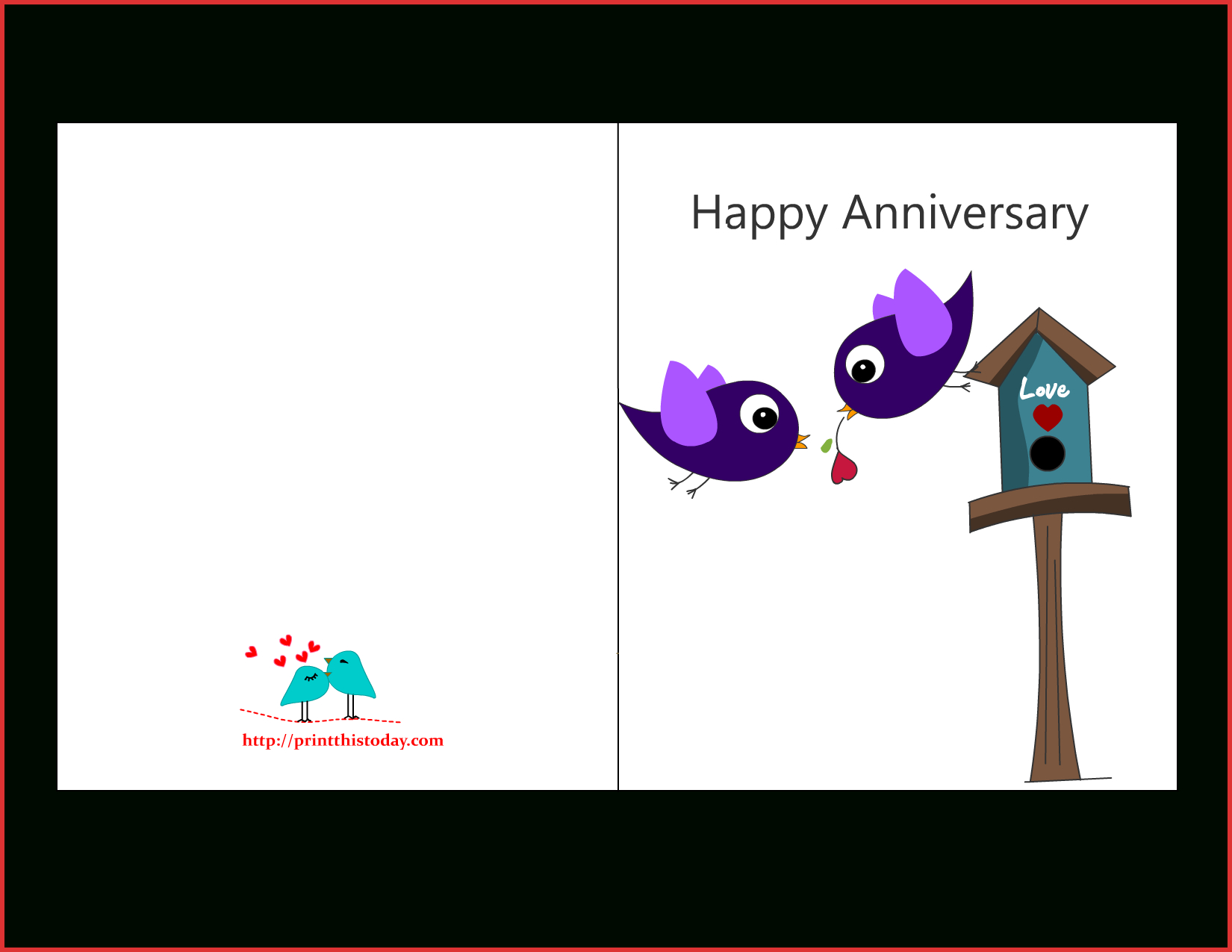 Download Happy Wedding Anniversary Card Template Fresh Pertaining To Template For Anniversary Card