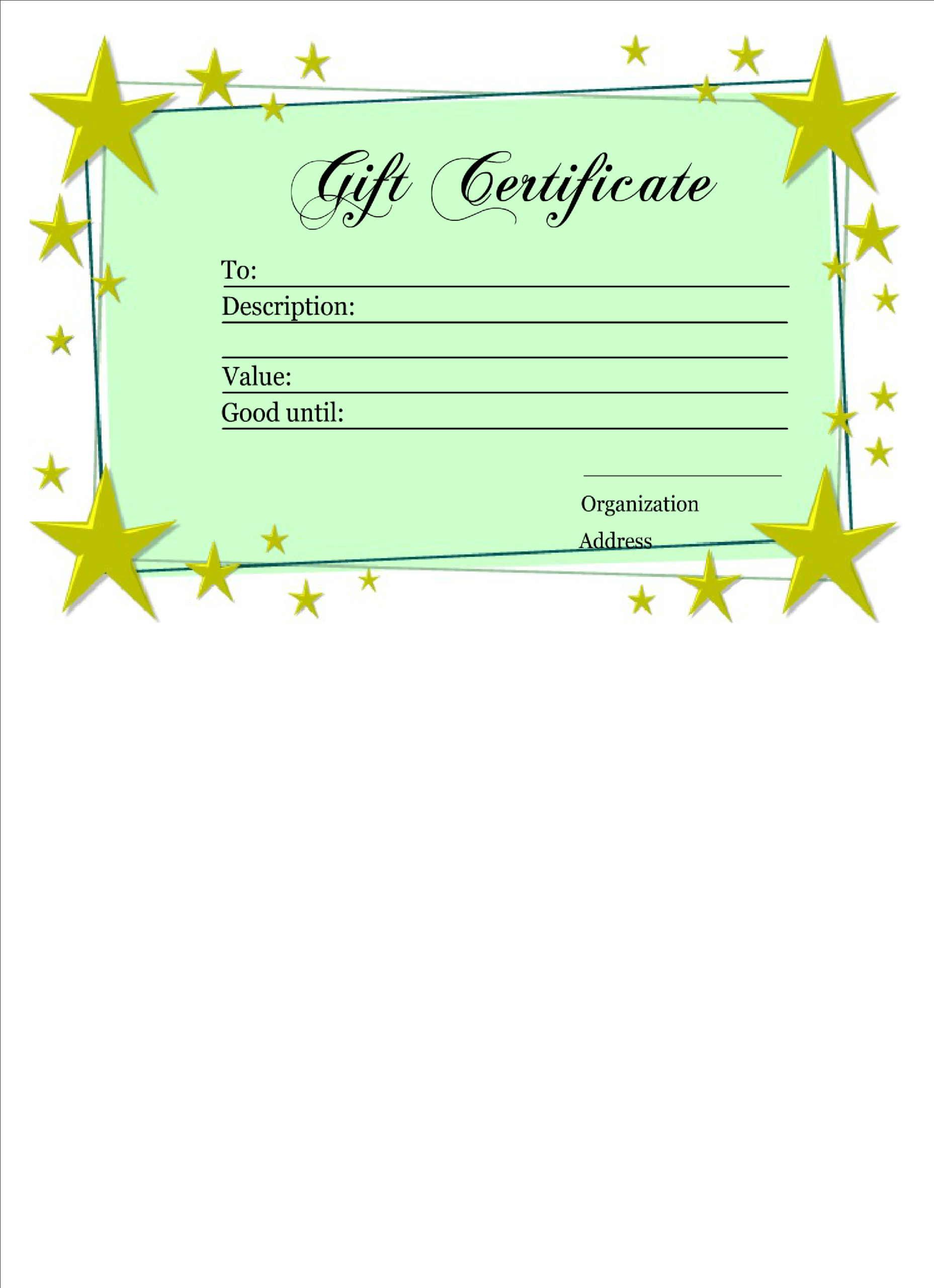 Download Hd Homemade Gift Certificate Template Main Image Regarding Homemade Gift Certificate Template