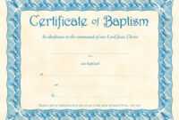 ❤️free Sample Certificate Of Baptism Form Template❤️ with Christian Baptism Certificate Template