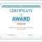 Editable Award Certificate Template In Word #1476 Throughout Within Sample Award Certificates Templates