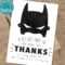 Editable Batman Birthday Thank You Card Instant Download Intended For Superman Birthday Card Template