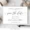 Editable Save The Date Card, Wedding Save The Date Template, Rustic Save  The Date Printable, Calligraphy Save The Date Instant Download Sd4 Inside Save The Date Powerpoint Template