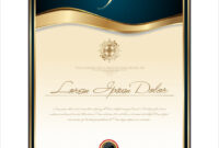 Elegant Blue Certificate Template inside High Resolution Certificate Template