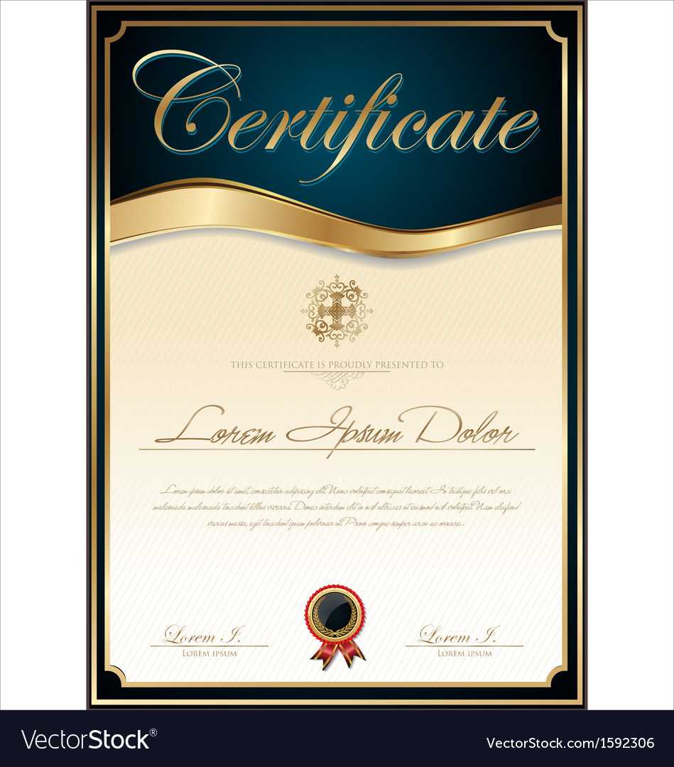 Elegant Blue Certificate Template Inside High Resolution Certificate Template