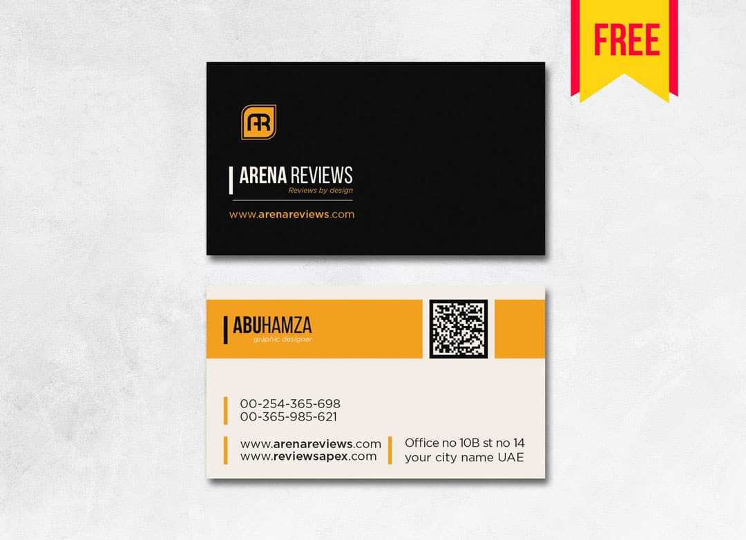 Elegant Business Card Template | Free Download – Arenareviews For Photoshop Cs6 Business Card Template