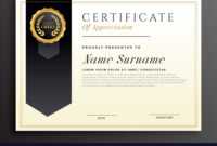 Elegant Diploma Award Certificate Template Design within Design A Certificate Template