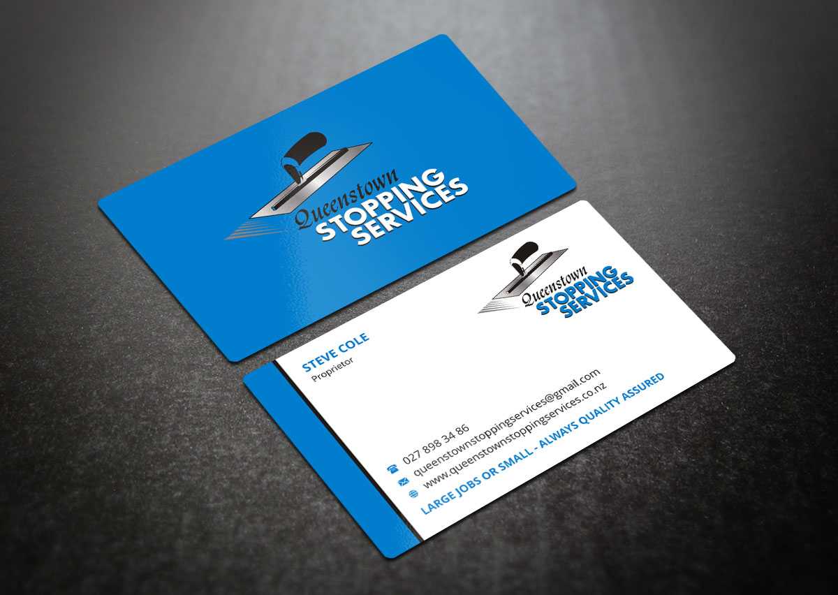 Elegant, Playful, Business Business Card Design For A In Plastering Business Cards Templates