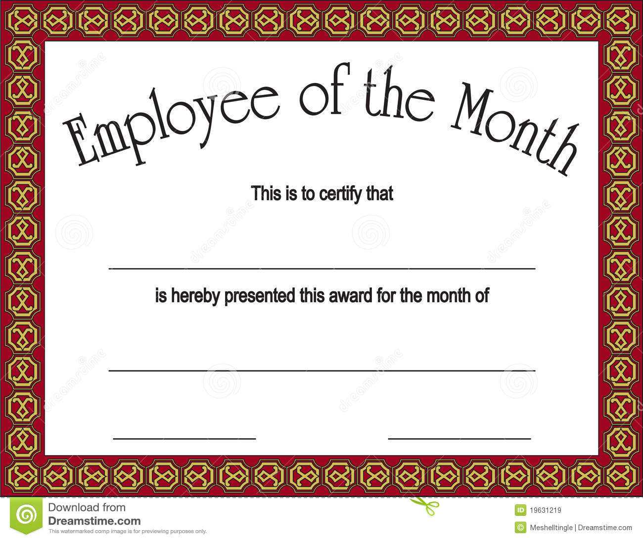 Employee Of He Month – Milas.westernscandinavia Throughout Teacher Of The Month Certificate Template