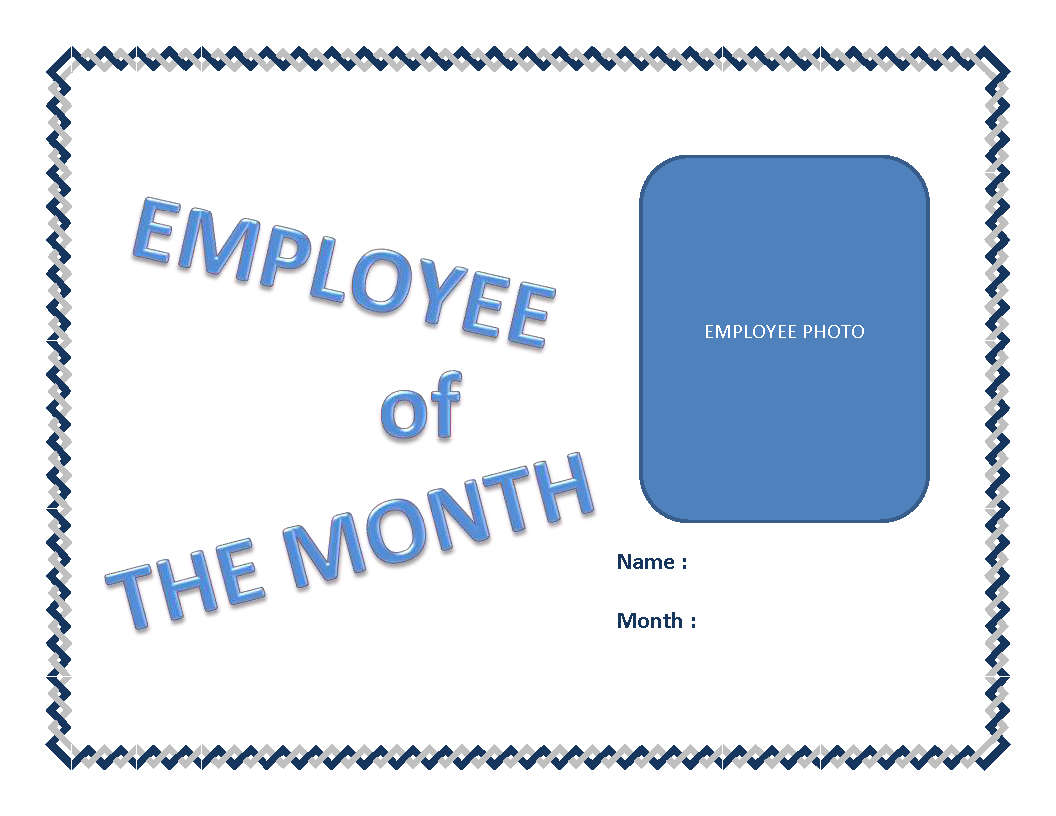 Employee Of The Month Certificate Template | Templates At Regarding Employee Of The Month Certificate Templates