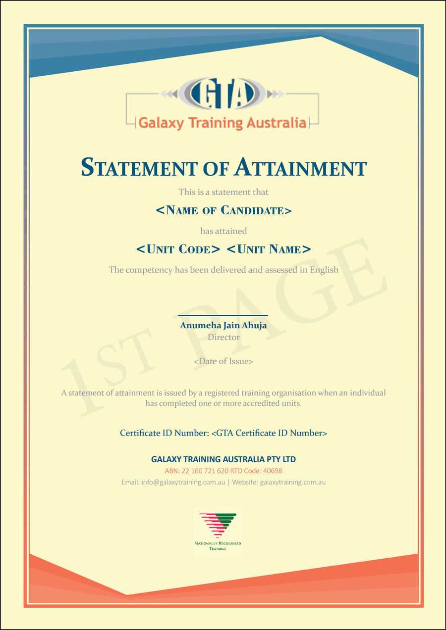 Entry #13Clogaf For Redesign A Certificate Template With Certificate Of Attainment Template