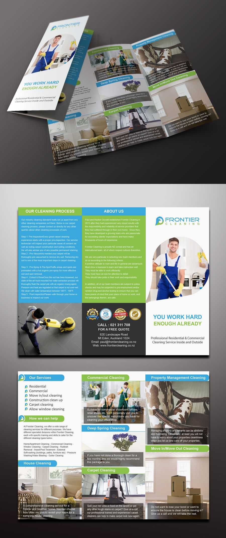 Entry #74Mamun313 For Design A 3 Fold Brochure, Business Intended For Commercial Cleaning Brochure Templates