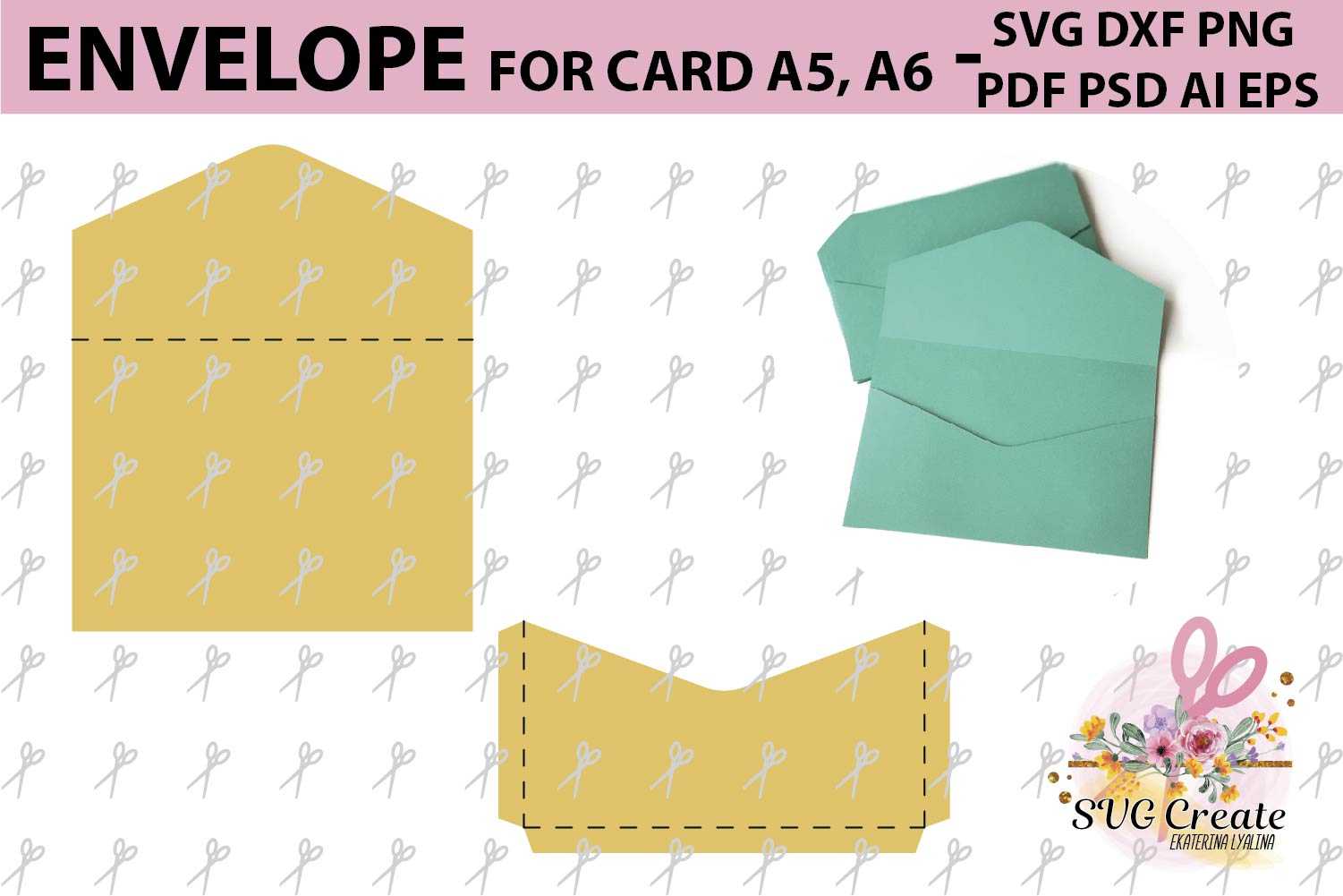 Envelope Template, Svg Printable Pdf Diy Digital With Envelope Templates For Card Making