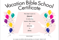 Essential Church Certificates - Children's Edition with regard to Vbs Certificate Template