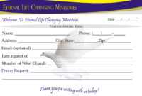 Eternal Life Visitor Card-B | Creative Kingdom Designs in Church Visitor Card Template Word