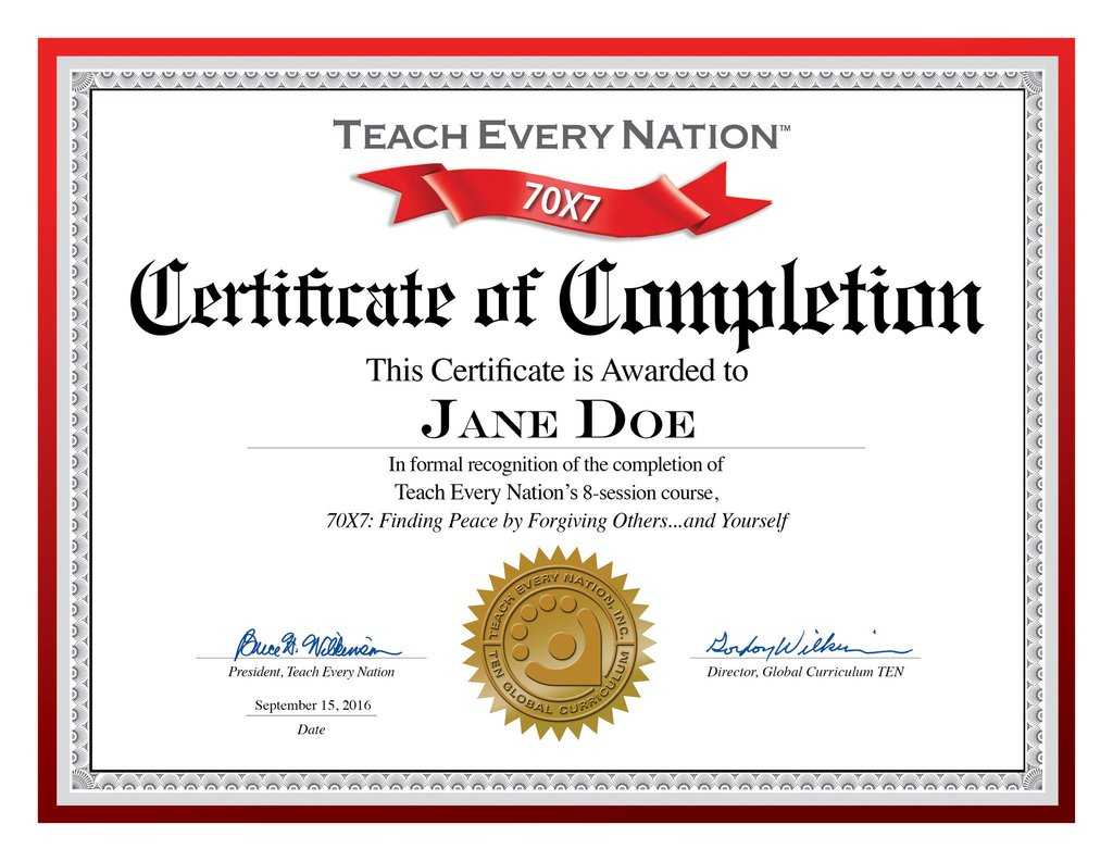 🥰free Certificate Of Completion Template Sample With Example🥰 Throughout Certificate Of Completion Template Word