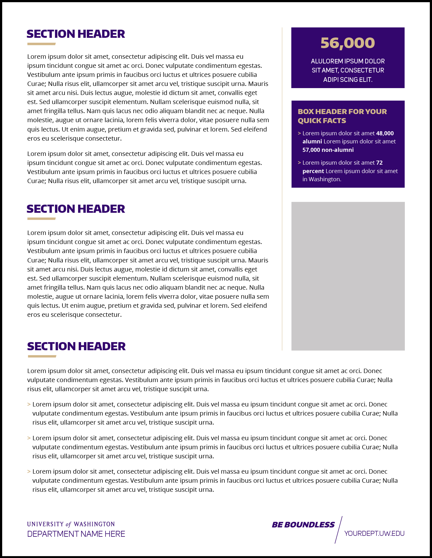 Fact Sheet | Uw Brand With Fact Card Template