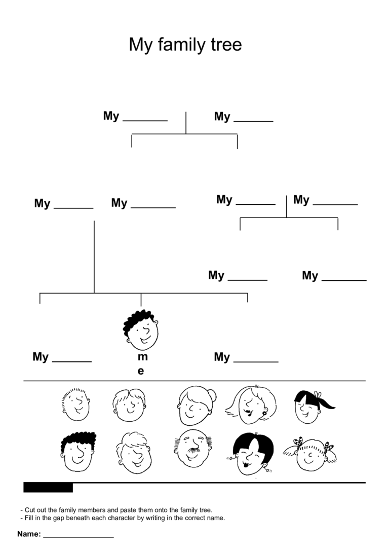 Family Tree Children | Templates At Allbusinesstemplates within ...