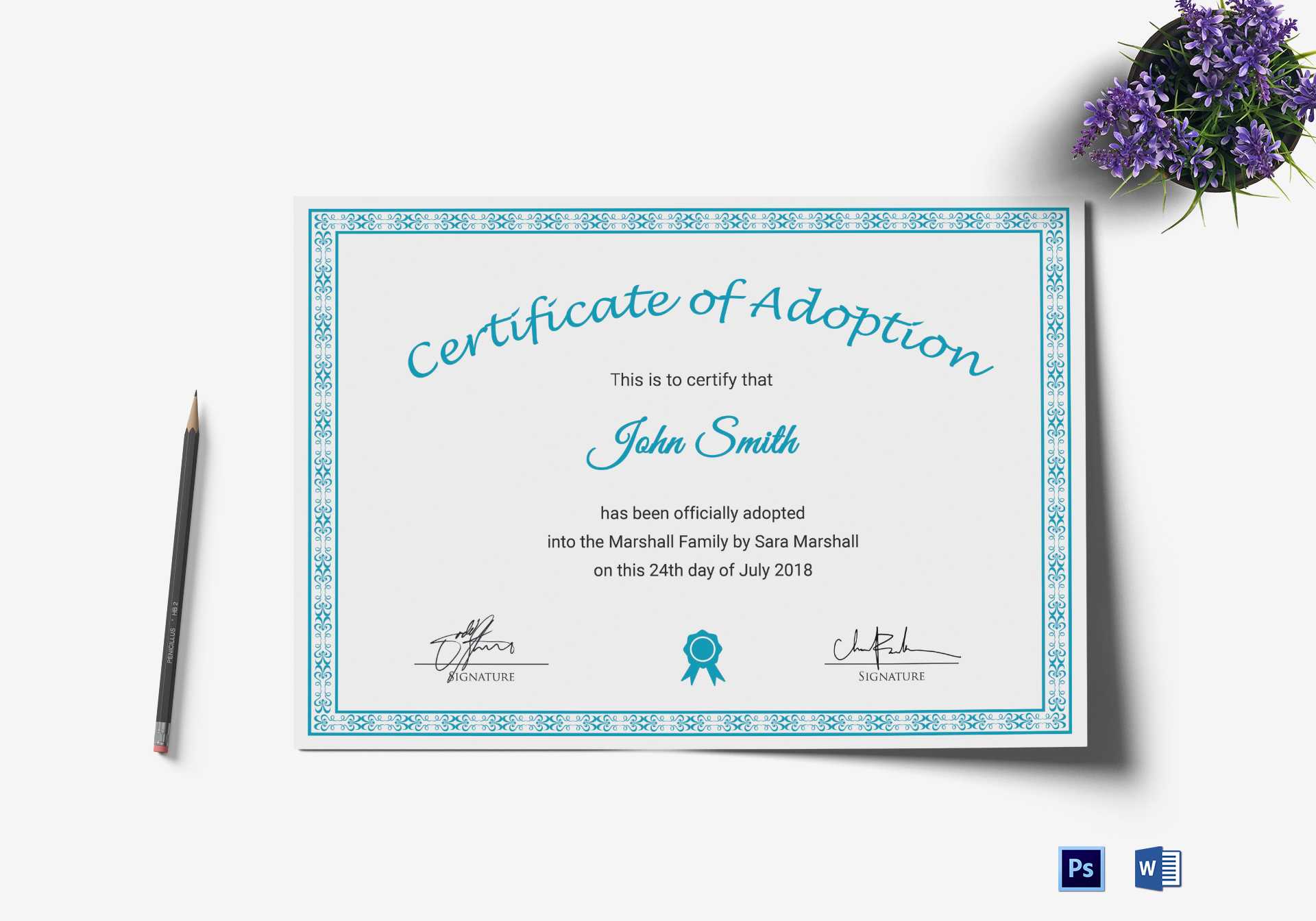 Fan Printable Adoption Certificate | Graham Website Within Toy Adoption Certificate Template