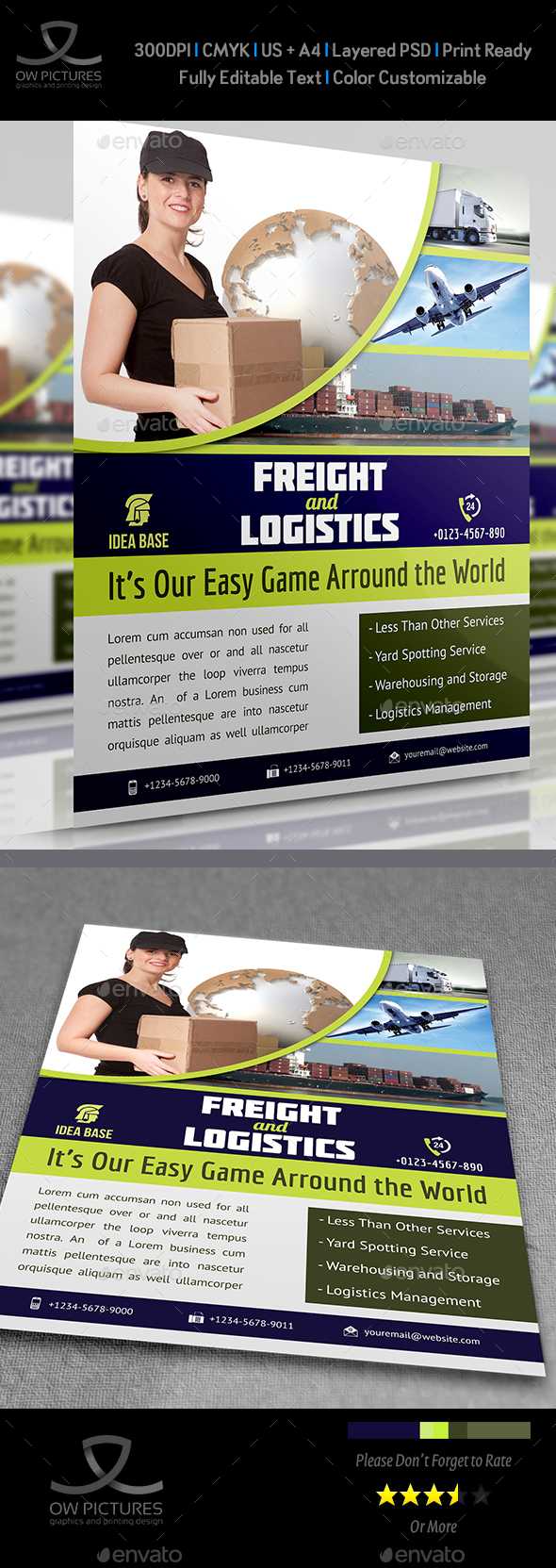 Fedex Flyer Graphics, Designs & Templates From Graphicriver For Fedex Brochure Template