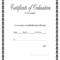 Fillable Online Printable Certificate Of Ordination With Pertaining To Certificate Of Ordination Template