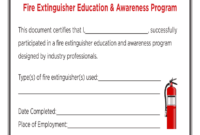 Fire Extinguisher Certificate Template - Fill Online inside Fire Extinguisher Certificate Template