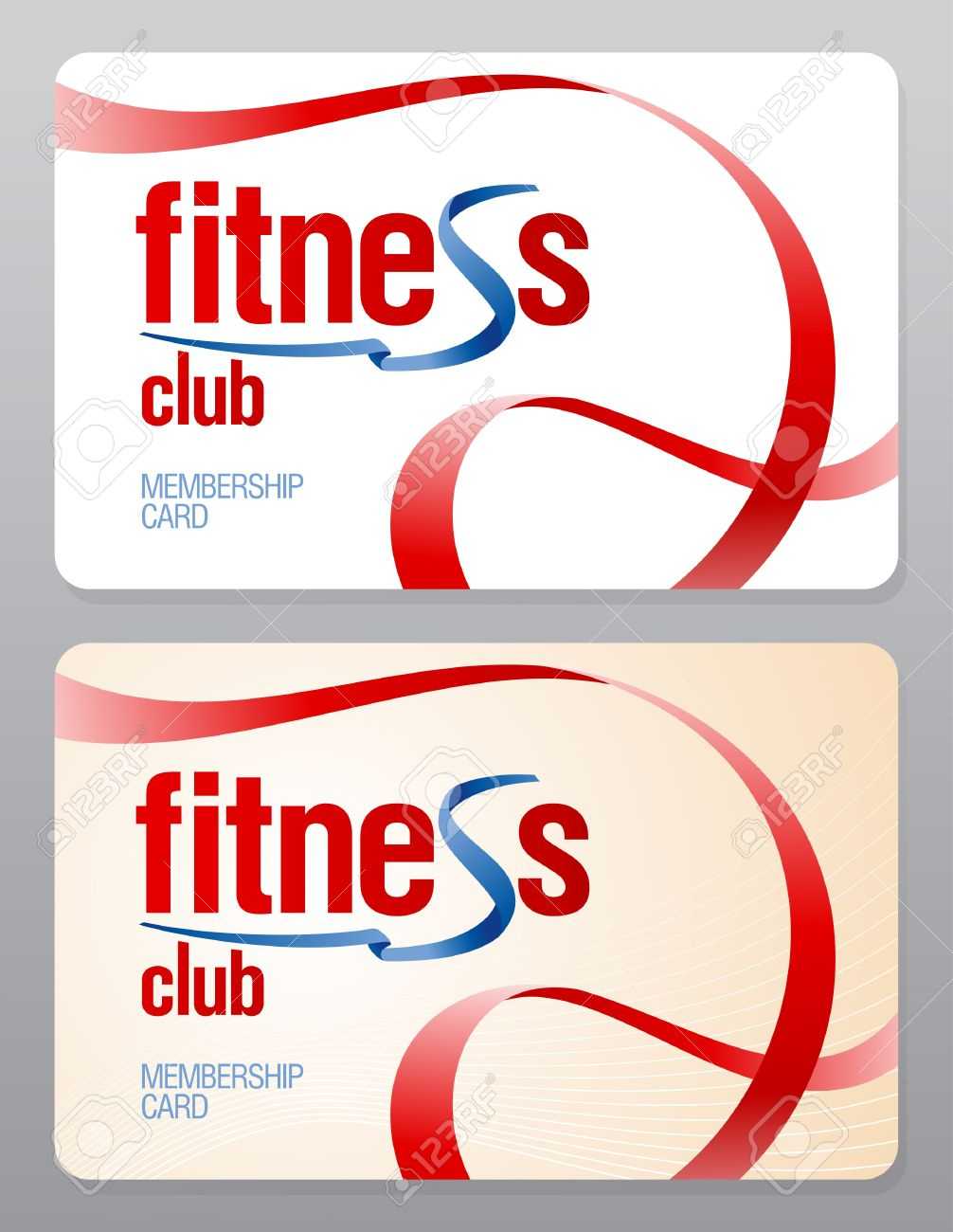 Fitness Club Membership Card Design Template. With Gym Membership Card Template
