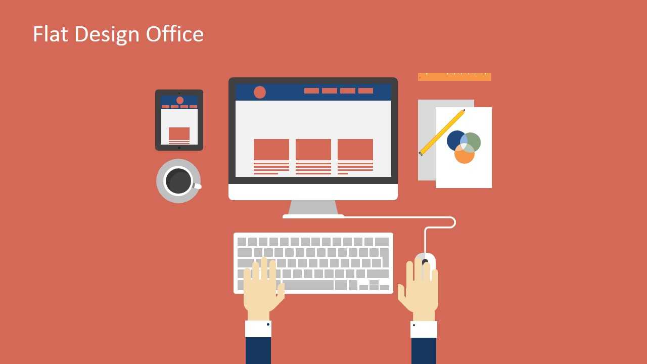 Flat Design Office Powerpoint Templates Within Microsoft Office Powerpoint Background Templates