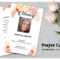 Flower Funeral Prayer Card Template Within Memorial Card Template Word