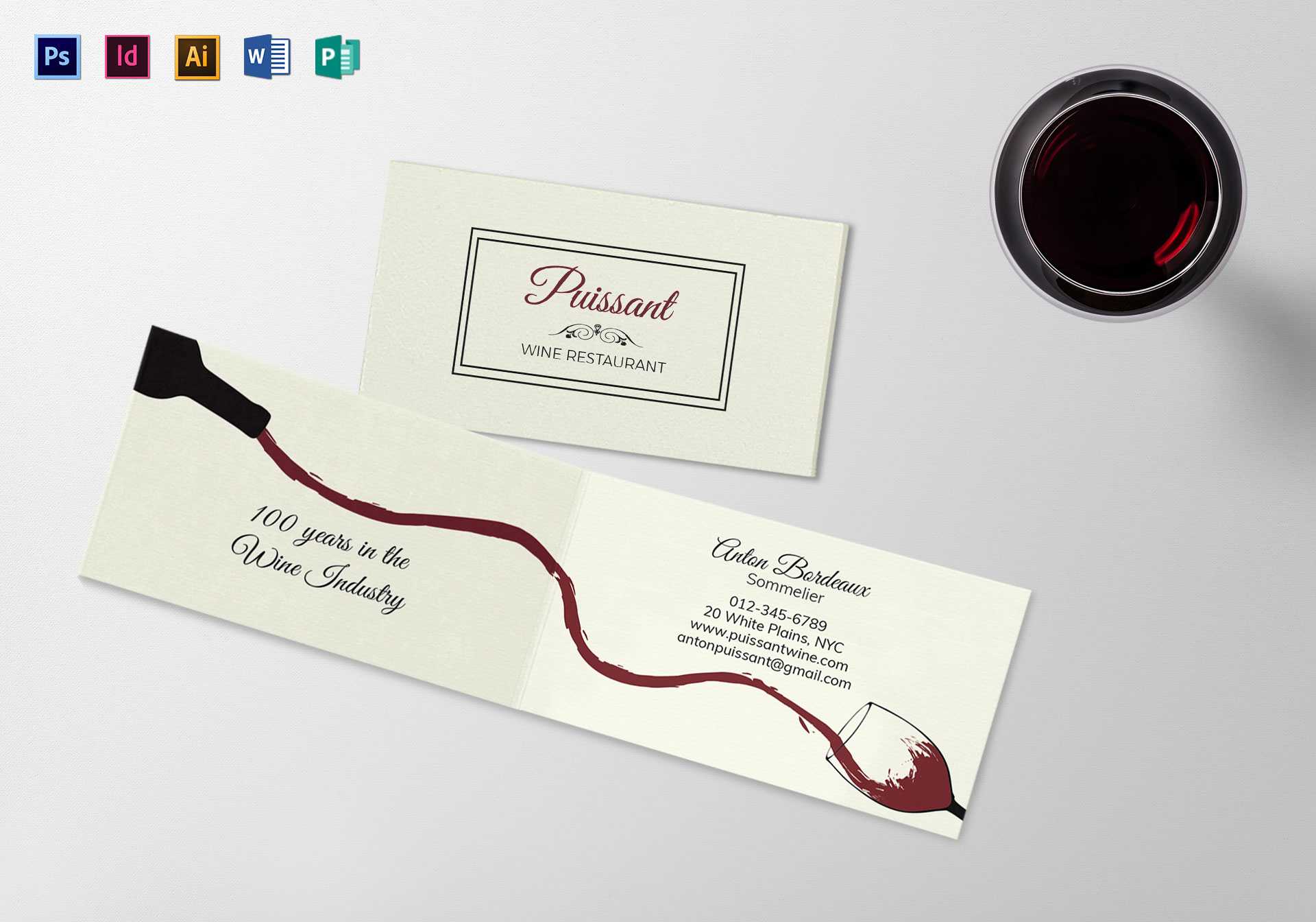 Folded Business Card Template Throughout Foldable Card Template Word