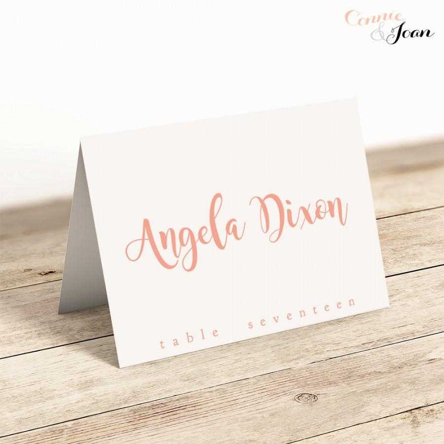 Folded Place Card Template – Milas.westernscandinavia For Table Place Card Template Free Download