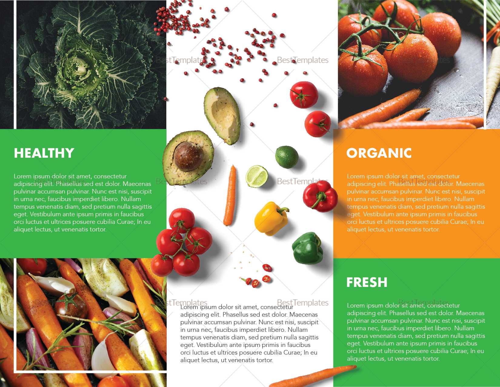 Food Brochure Template Throughout Nutrition Brochure Template