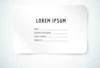 Form Blank Template Business Card Paper And within Blank Business Card Template Download