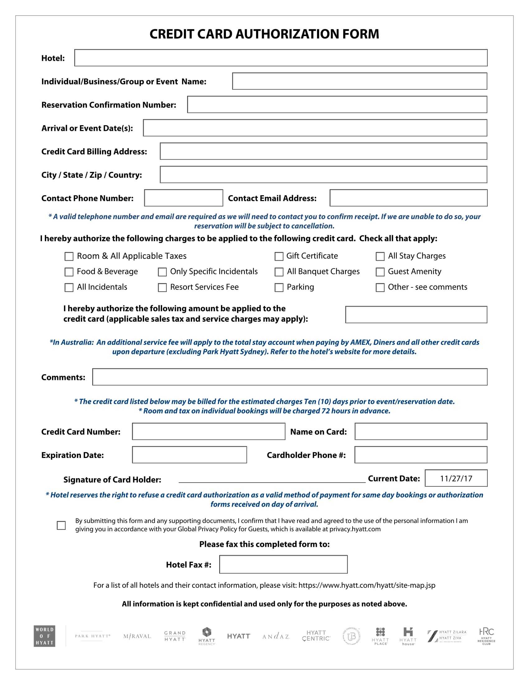 Free 5+ Credit Card Billing Authorization Forms In Pdf | Ms Word Regarding Credit Card Authorisation Form Template Australia