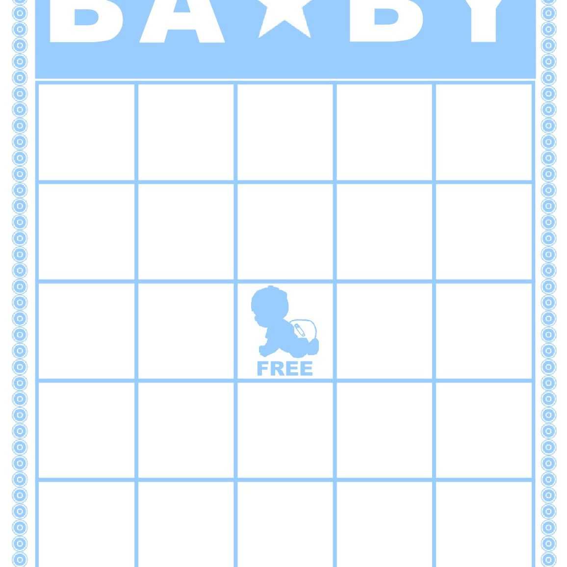 Free Baby Shower Bingo Cards Your Guests Will Love Pertaining To Bingo Card Template Word