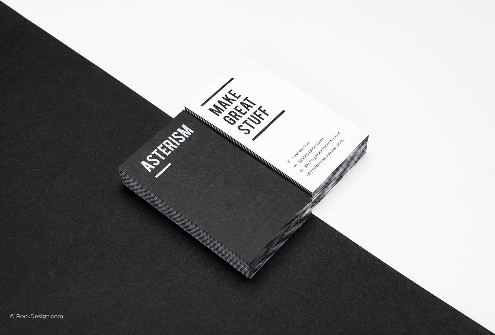 Free Black And White Business Card Templates | Rockdesign Regarding Black And White Business Cards Templates Free