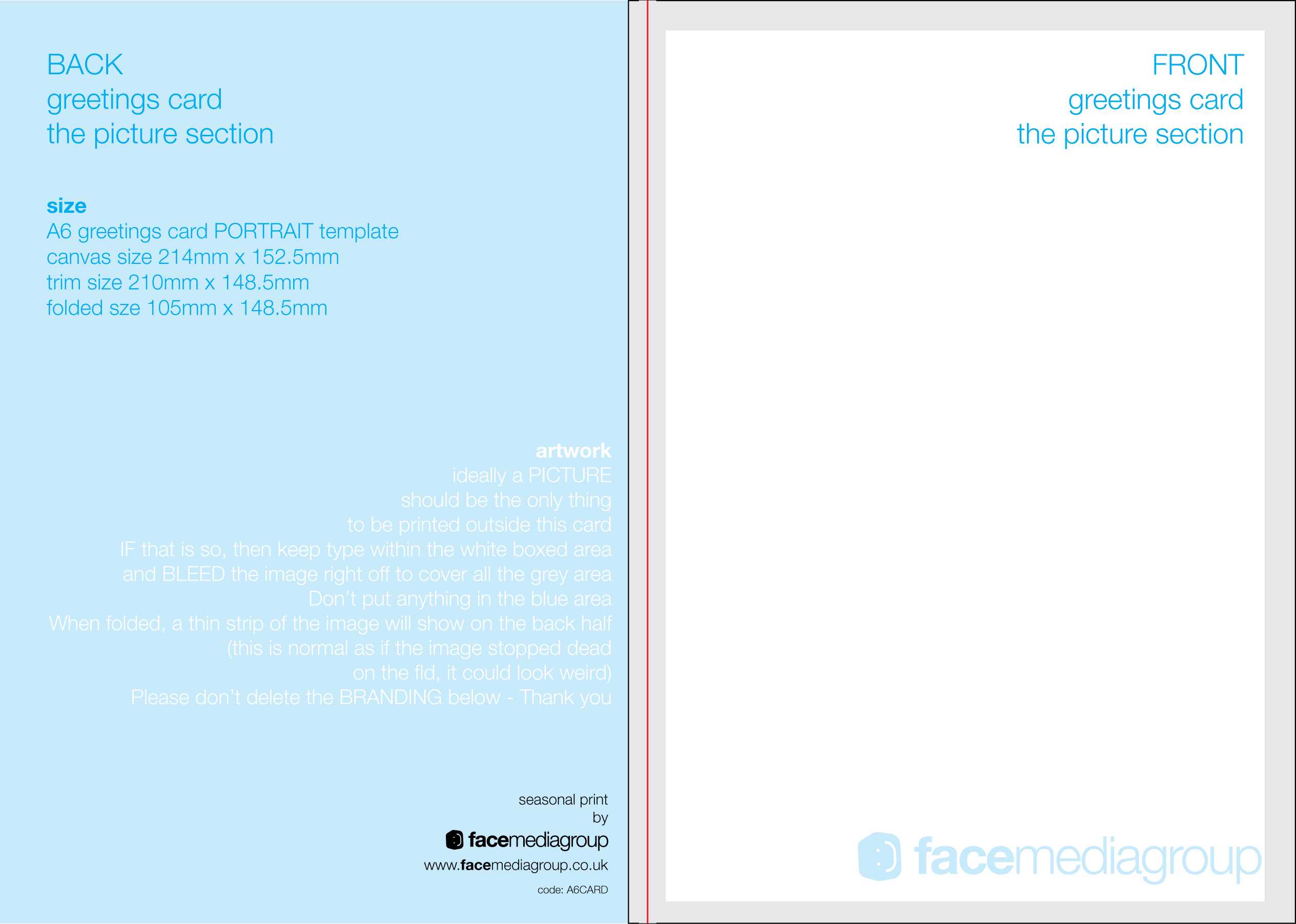 Free Blank Greetings Card Artwork Templates For Download Regarding Indesign Birthday Card Template