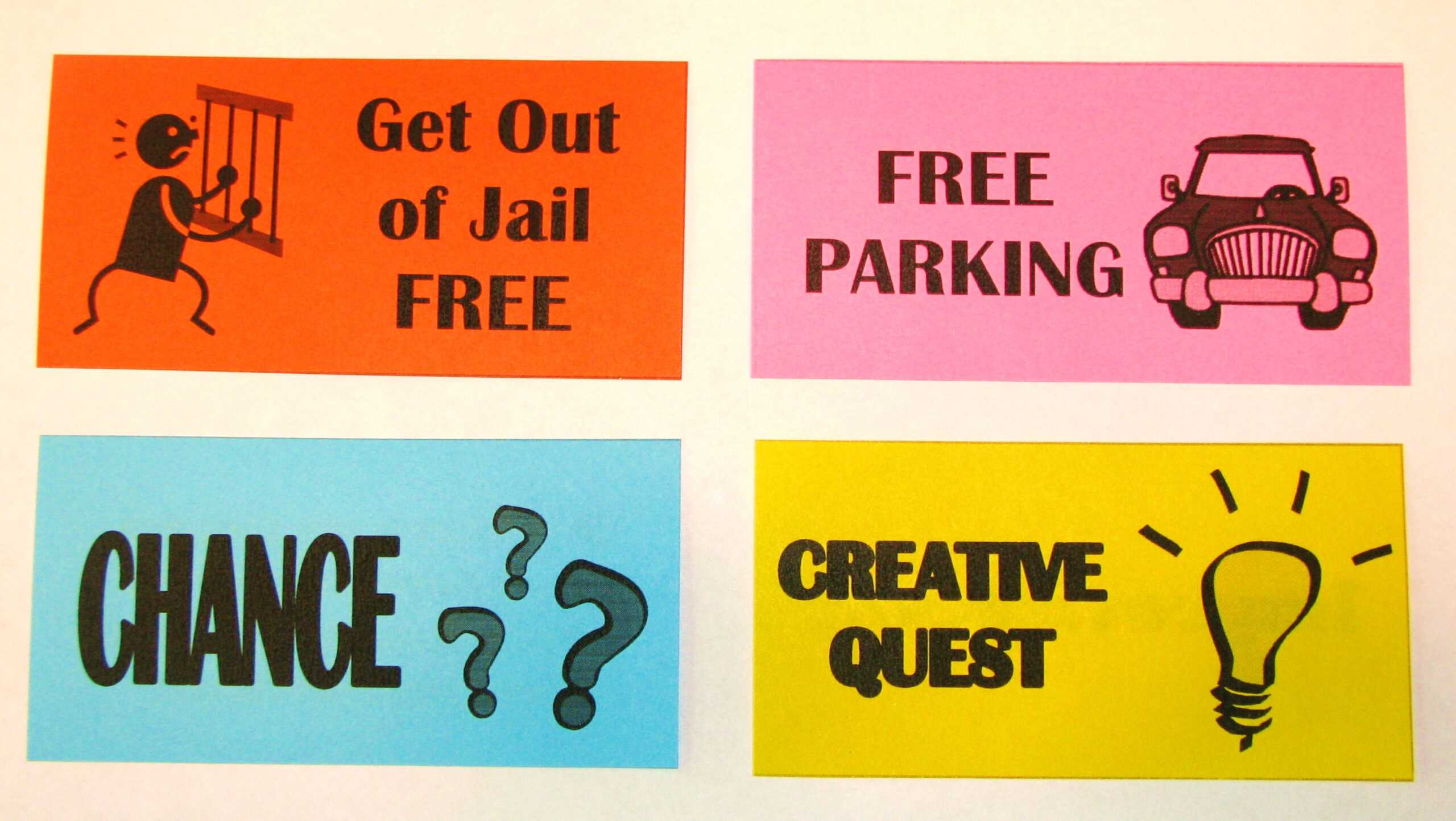 Free Card: Get Out Of Jail Free Card Monopoly For Get Out Of Jail Free Card Template