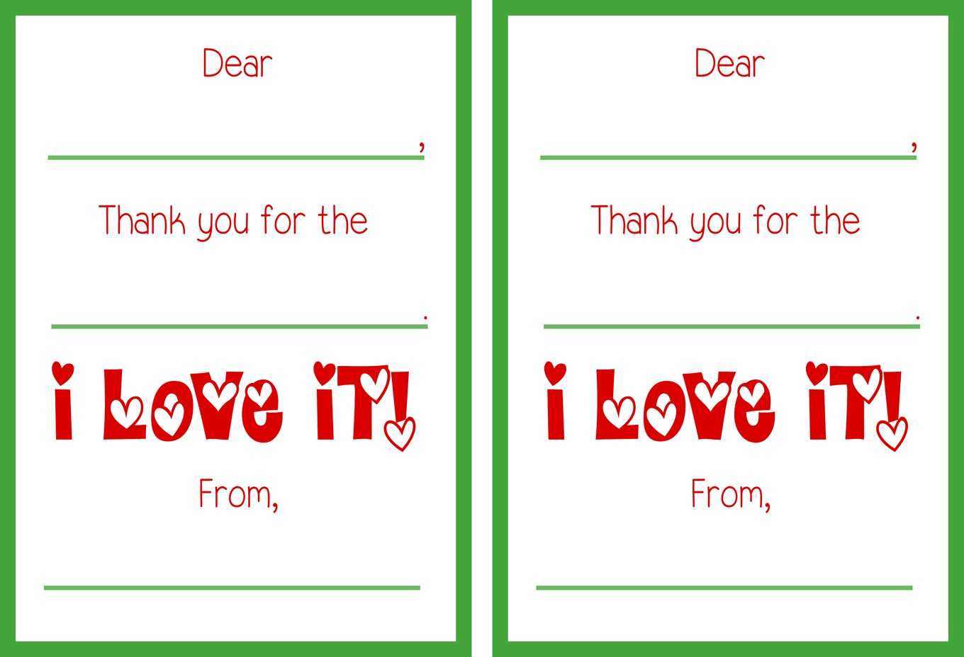 Free Christmas Thank You Cards Printable – Milas Throughout Christmas Thank You Card Templates Free