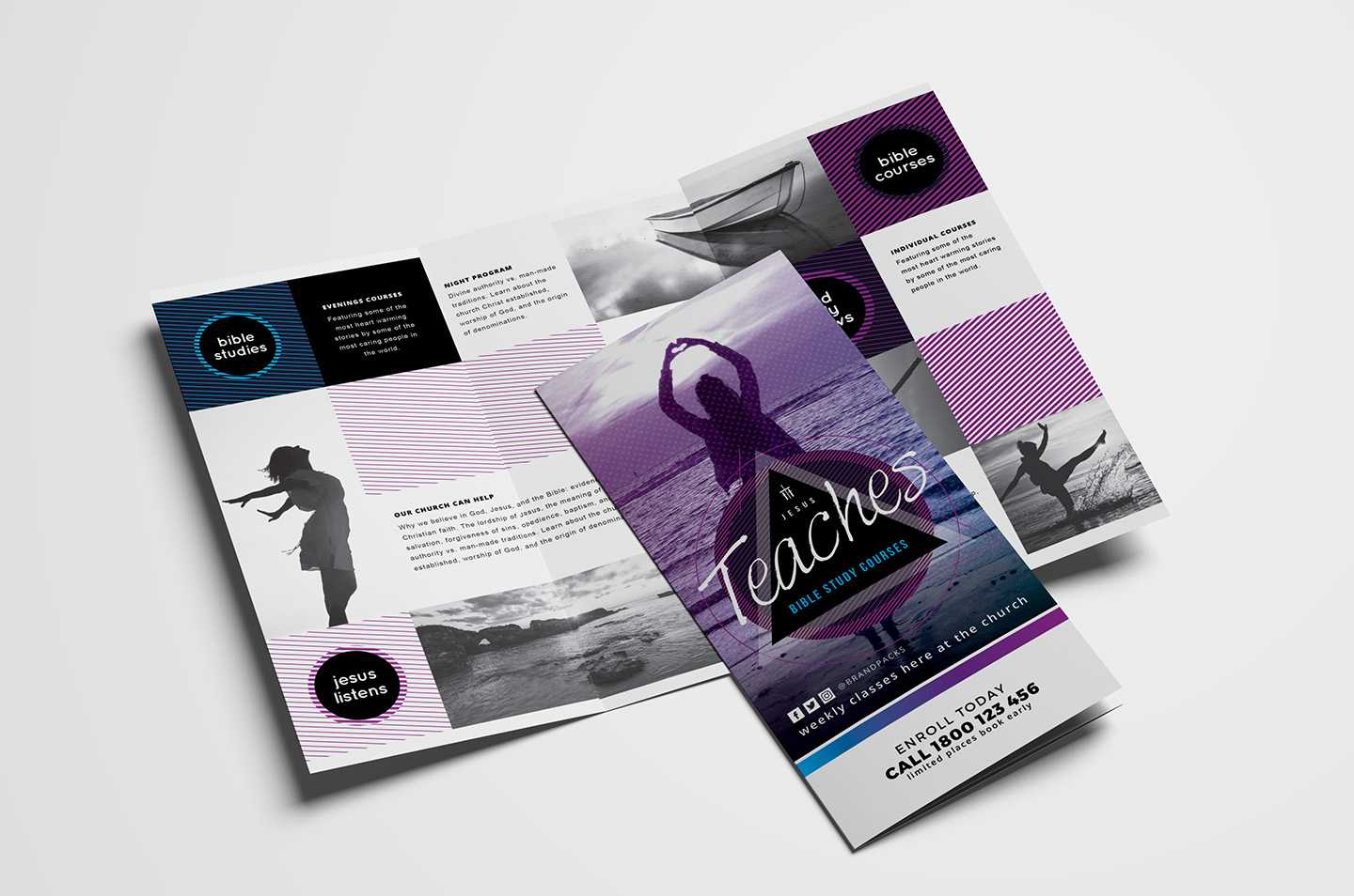 Free Church Templates – Photoshop Psd & Illustrator Ai Inside Ai Brochure Templates Free Download